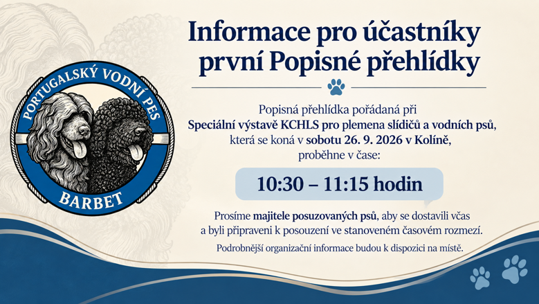 Info první Popisná přehlídka